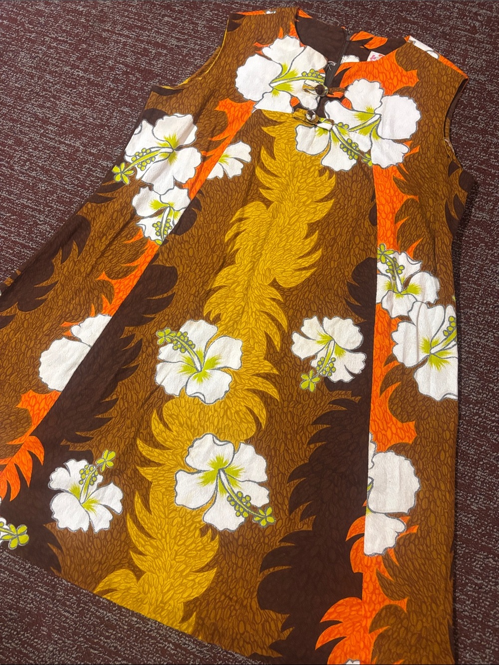 Vintage Sears Hawaiian fashions 60s/70s flowy Resortwear  sleeveless lightweight